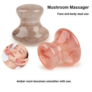 Tête de champignon en résine Masseur Gua Sha Beauté SPA Masseur de point d'acupuncture <span class=keywords><strong>méridien</strong></span> <span class=keywords><strong>du</strong></span> visage Soins de santé Massage Gua Sha Tête de champignon - Product Image 2
