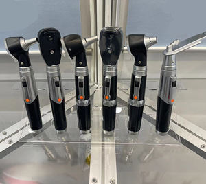 Otoscopio Portátil Veterinario, Instrumento de Examen ORL, Endoscopio con Iluminación de Fibra Óptica, Puntas de Oído Metálicas Incluidas - Product Image 5