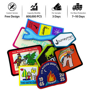 カスタム環境にやさしい3Dシェニール刺繍ロゴ帽子パッチパーソナライズ花ハート形バッグ用 - Product Image 4