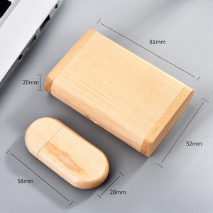 กล่อง USB ไม้ USB แบบกำหนดโลโก้ได้เอง32GB แฟลชเมมโมรี่สติ๊ก USB เพนไดรฟ์ - Product Image 6