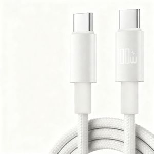 สายชาร์จเร็ว 100W แบบ Dual Type-C พร้อมชิป E-mark สายดาต้าชาร์จเร็ว Usb c Type-c สำหรับ xiaomi huawei Redmi - Product Image 2