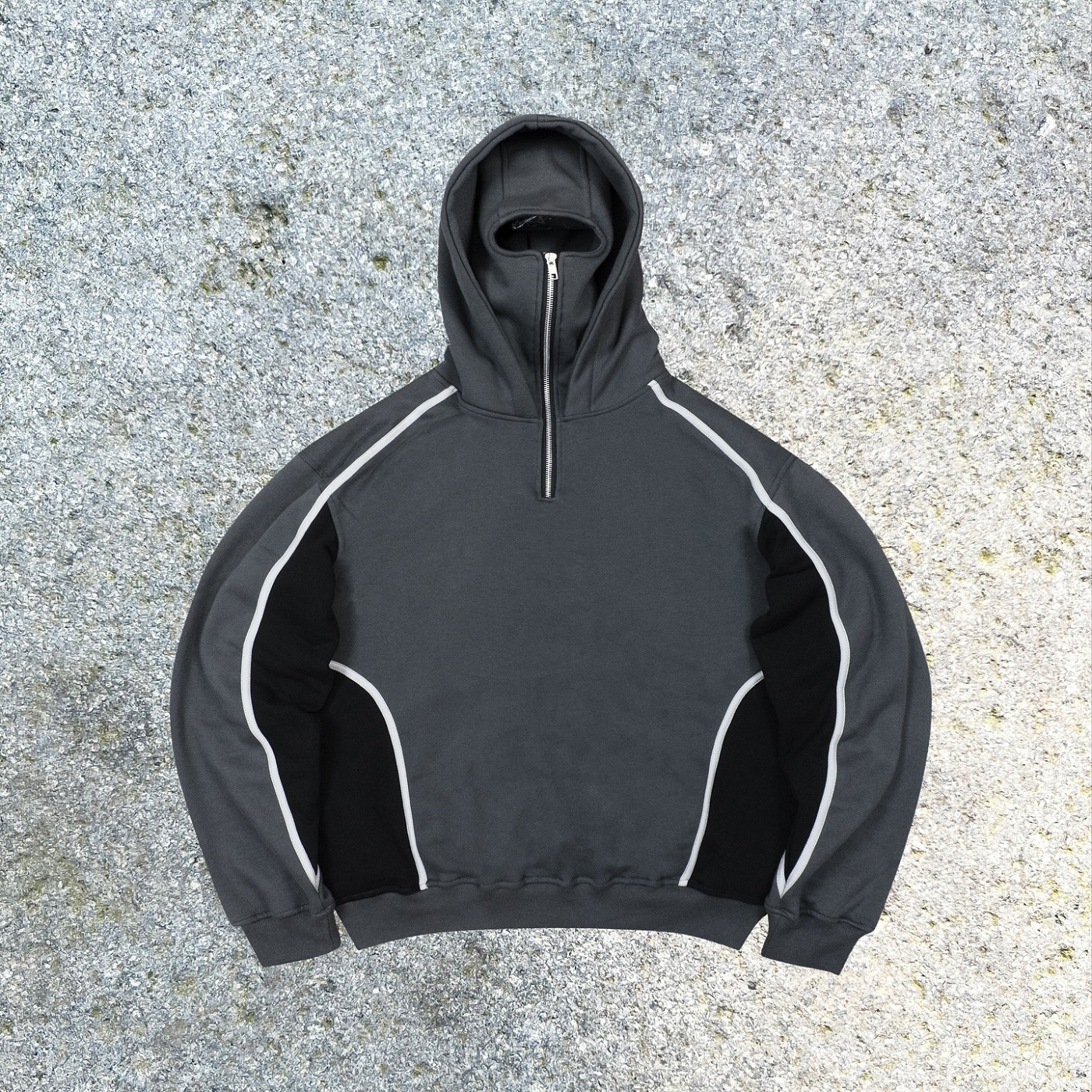 Oversized Street Double Hat Hoodie - 2025 New Design - Winter