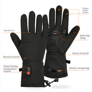 USA all'ingrosso elettrico Unisex ricaricabile guanti da equitazione riscaldati personalizzati riscaldamento regolabile e impermeabile per la guida invernale - Product Image 2