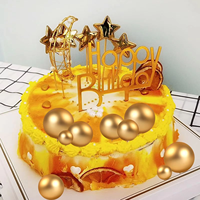 Love Joy Mini Ballons Cupcake Bâton Mousse Boules Fête D'anniversaire Gâteau Décoration Fournitures Faux Boule Gâteau Topper