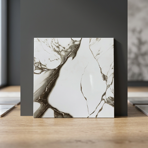 Carreaux de sol en céramique mate rustiques 40x40cm, résistants à la chaleur, antidérapants, en porcelaine, pour salle de bain, intérieur - Product Image 1