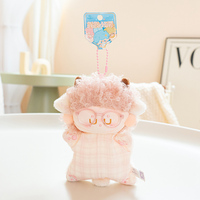 Mini Peluche Douce en Forme de Lapin à Oreilles en Caoutchouc, Série Porte-clés, Pendentif de Sac, Décoration d'Intérieur, Cadeau d'Anniversaire ou de Fête pour Enfants