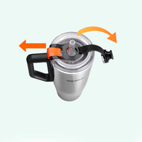 Tasse thermos à paille isolée sous vide à pression manuelle avec couvercle anti-fuite en acier inoxydable 304 – Cadeau d'affaires, article de boisson