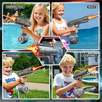 Pistolet à eau puissant pour enfants, jouet d'extérieur, pistolet à eau automatique, pistolet à eau électrique avec jouets lumineux