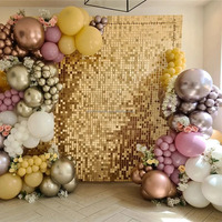 Panneau mural 3D brillant et scintillant à paillettes pour événements de mariage, festivals, publicité, panneaux de décoration.