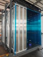 Ascenseur de fret vertical robuste 3000 kg pour entrepôt frigorifique, cabine hygiénique en acier inoxydable 304, entraînement CA 380V