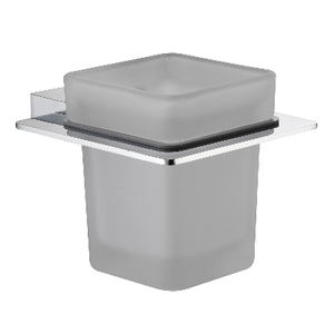 Soporte para cepillos de dientes Maela Line, latón cromado, 14 cm de largo, 10 cm de ancho, 17,5 cm de altura, accesorio para baño - Product Image 1