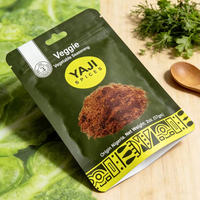Sachet Doypack imprimé personnalisé refermable pour granola et poudre d'épices à la cannelle avec trou de suspension