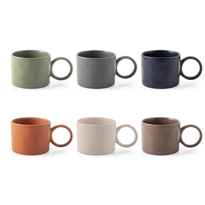 Tazza in Ceramica Nora 300 Ml Colori Assortiti Design Minimalista Per Caffè e Tè - Product Image 1