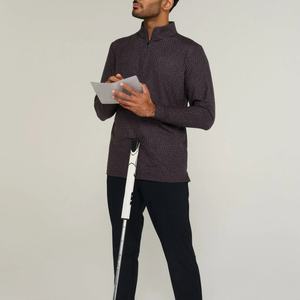 Nouveau Quarter Zip de Golf Masters Relax Personnalisé en Spandex, Coupe Slim, Imprimé sur toute la surface, Bonne élasticité - Product Image 6