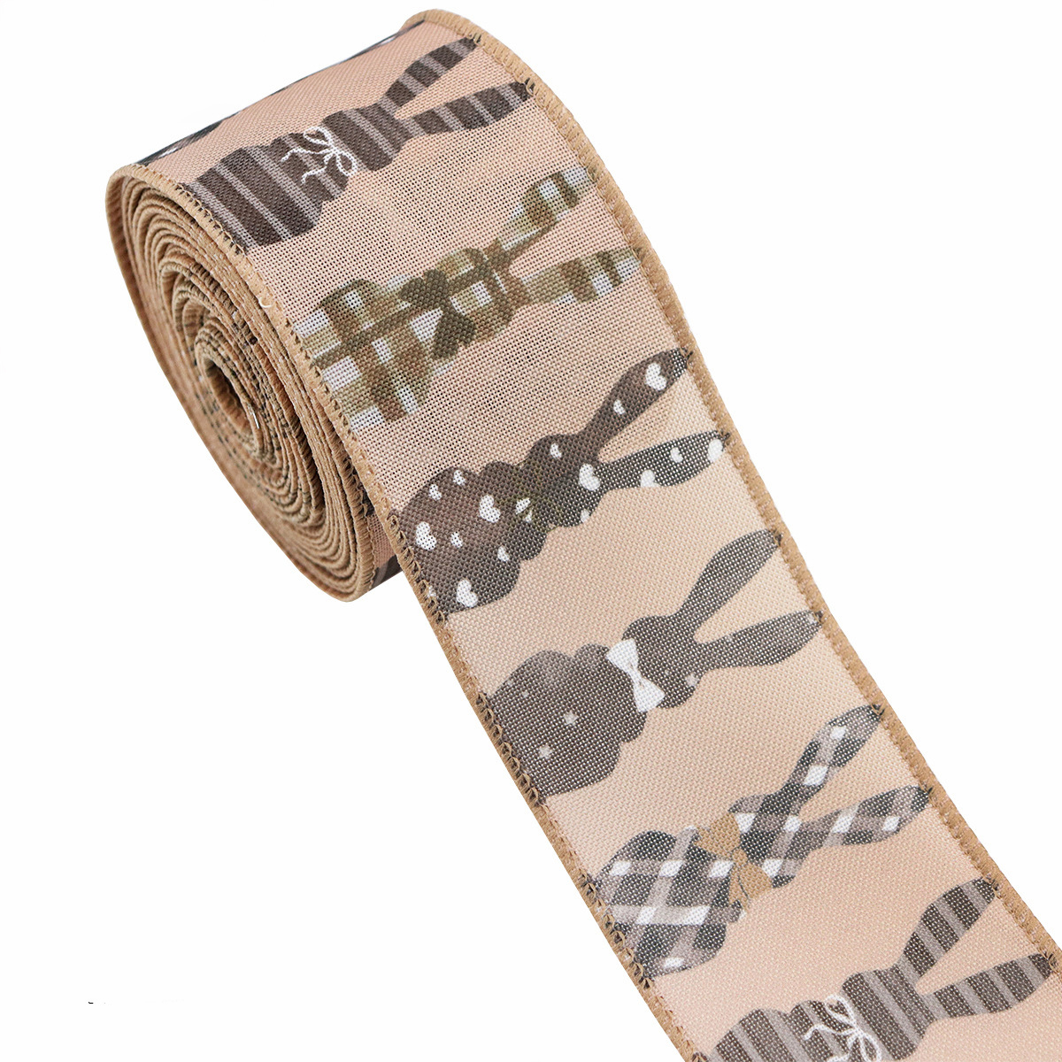 Rabbit B-Khaki-6.3cm, 5 Yards/roll