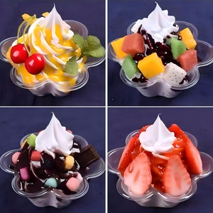 Bols à glace jetables en plastique 250/300 ml, coupes transparentes pour sundae, parfait, <span class=keywords><strong>yaourt</strong></span>, dessert, glace pilée - Product Image 3