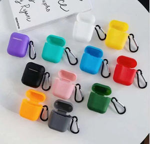 Étui pour écouteurs en silicone souple avec logo personnalisé, étanche, pour Airpods 1/2 et <span class=keywords><strong>3</strong></span> et 4 et <span class=keywords><strong>Pro</strong></span> 2, avec porte-clés - Product Image 5
