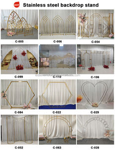 Fondo de Escenario para Bodas, Fiestas y Eventos al Aire Libre, con Forma de Algas Acuáticas, Arco de Hierro Forjado para Decoración de Bodas - Product Image 5
