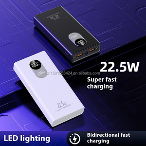 Chargeur portable <span class=keywords><strong>pas</strong></span> <span class=keywords><strong>cher</strong></span> en gros, PD 22,5 W, charge rapide, <span class=keywords><strong>batterie</strong></span> <span class=keywords><strong>externe</strong></span>, affichage numérique fin, banques d'alimentation USB-C 10000 mAh - Product Image 4