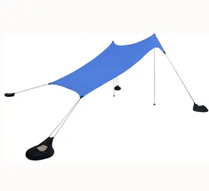 خيمة للشاطئ مخصصة عالية الجودة من المصنع خيمة مطاطية للشاطئ في الهواء الطلق خيمة مطاطية