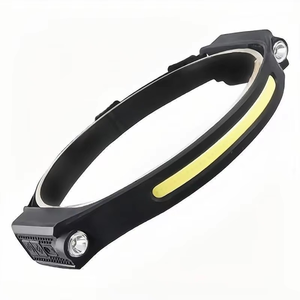 EMC EN62471 ROHS BSCI Strong Power Best 350 LUMENS Li-ion Battery Silicon <strong>Plastic</strong> Cob Led <strong>Headlamp</strong> Rechargeable Headlight - Product Image 3