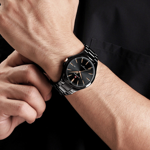 NAVIFORCE 9214 ブラック メンズ腕時計 高級日本製ムーブメント クォーツ腕時計 プライベートラベルメーカー 中国製腕時計 ヘレンウーア - Product Image 2