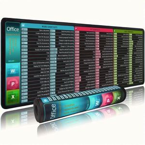 Tapis de souris de jeu en néoprène personnalisé en usine, multifonctionnel, antidérapant, pour bureau, avec raccourcis - Product Image 1