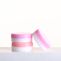 Pot en plastique rond vide de 10g en PP pour gel, vernis à ongles, crème pour le visage, gel UV, avec impression de logo par sérigraphie