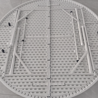 Machine de moulage par extrusion-soufflage de haute précision pour table ronde pliable en plastique HDPE, couleur et logo personnalisés