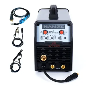 Double pulse co2 arc mma 200 amp welding machine, igbt inverter soudage soldadora welder mig welders