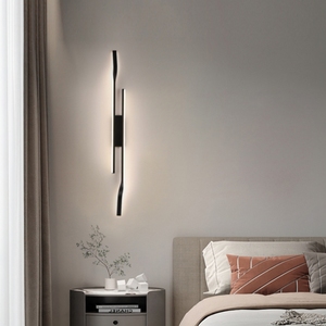 Long-strip Nordic-style Minimalist LED Iron Indoor <b>Wall</b> <b>Sconce</b> for Bedroom Living Room Entryway-<b>wall</b>-mounted Reading <b>Light</b> - Product Image 6