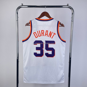 Vente en gros de vêtements pour hommes <span class=keywords><strong>Phoenix</strong></span> Sun # 35 Kevin Durant # 1 <span class=keywords><strong>Maillot</strong></span> de basket Devin Booker City Edition - Brodé avec logos - Product Image 5