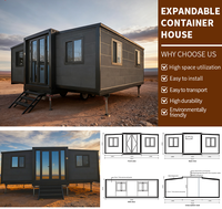 Maisons conteneurs extensibles sur mesure en Australie : Appartements de luxe certifiés SAA avec installation rapide en 30 minutes