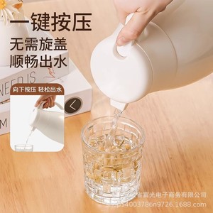 Botella de agua aislada de 1000 ml con interior de vidrio, retención de calor de 48 horas para uso doméstico y estudiantil. - Product Image 2