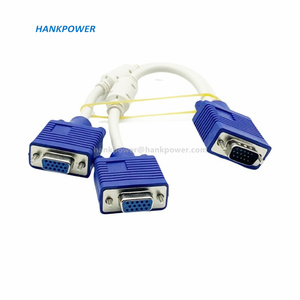 DB15 <span class=keywords><strong>VGA</strong></span> Splitter Cáp 1 Nam Đến <span class=keywords><strong>2</strong></span> Nữ <span class=keywords><strong>VGA</strong></span> Video Cho Máy Tính PC 30Cm - Product Image 4