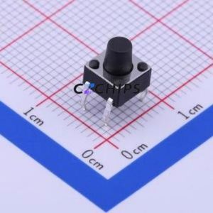 K2-6639DP-G4SW-04 Tactile Switch Through hole-4P,6x6mm Switch Single Pole Single Throw Round Button 2.5N Through Hole - Product Image 1