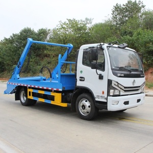 Camion benne basculante Dongfeng 6CBM avec bras articulé, camion de collecte des déchets, camion d'assainissement, camion benne hydraulique auto-chargeur pour la vente - Product Image 1