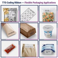 Ruban de transfert thermique en résine TS DOWREN TTO Near Edge 33mmx450m pour imprimante de codage de date Markem DOMINO SmartDate Videojet Domino