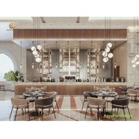 Conception de buffet d'hôtel, comptoir de bar moderne pour restaurant, ensemble de meubles personnalisés pour salle à manger