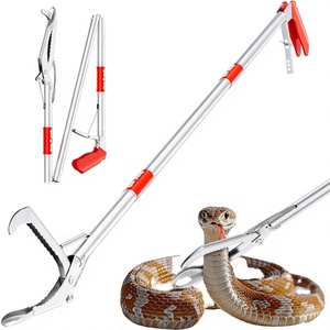 Gancho para serpientes de acero inoxidable duradero, atrapaserpientes manual, instrumento de control de animales con protección quirúrgica CE - Product Image 2