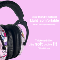 Protège-oreilles pliables en ABS 22 dB pour enfants, cache-oreilles pour dormir, protection auditive pour enfants, réducteur de bruit, certifié CE ANSI, réutilisable