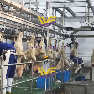 Chất lượng thịt cừu giết mổ Nhà thiết bị cừu carcass đôi đường sắt ròng rọc móc cho dê hồi giáo lắp ráp dây chuyền chế biến - Product Image 5