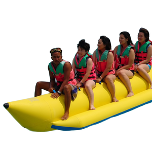 Outdoor PVC Multi-rider Inflatable Water Amusement Facility Water Sports Floating <b>Towable</b> Single Tube Inflatable Banana Boat - Product Image 1