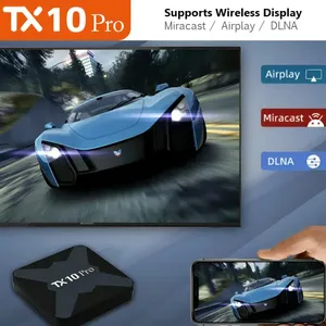 8GB ram 128GB rom Tv box Android 13 Lecteur Multimédia Smart TVBox Quad Core 5G 4K Décodeur Tx10 pro tv box android tv certificado