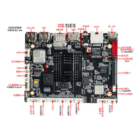 Custom RK3566 Quad-Core 64-Bit Android Linux EVB AI Placa de desarrollo 4GB 1TOPS NPU Rockchip Aplicación de placa base