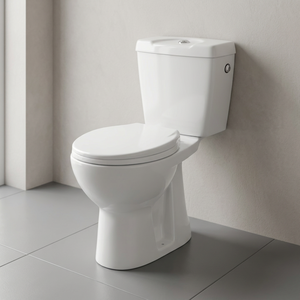 Luxury Ceramic Two Piece Water Closet Toilet Round EWC Biblock WC Close Coupled P <b>Trap</b> S <b>Trap</b> Floor Mounted - Product Image 2