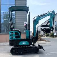 Mini pelle universelle terrestre 1.2 tonnes fournisseur sur chenilles EPA Euro5 kubota pelle à moteur gratuite après vente prix des machines agricoles