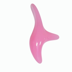 ช้อนนวดตัวสำหรับสปา สีชมพู ทำจากเรซิ่น รูปทรงหัวนก - Product Image 1