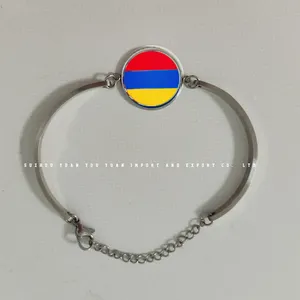 2023 Factory wholesale (17+5)cm Stainless Steel ARMENIA bracelets women Jewelry