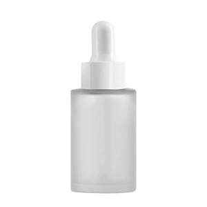 20ml 30ml 40ml 50ml Frosted Clear Essential Oil Glass Dropper Bottles <b>Screw</b> Gold/Silver Finish <b>Flat</b> Shoulder Skin Care Serum - Product Image 1